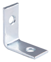 Prosource CB-Z01-013L Corner Brace, 1 in L, 1 in W, 1/2 in H, Steel, Zinc-Plated, 1.8 mm Thick Material
